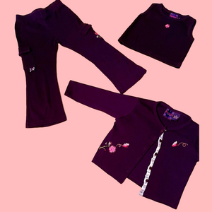 Feu-Follett Paris 3 piece Navy Blue size 3T set